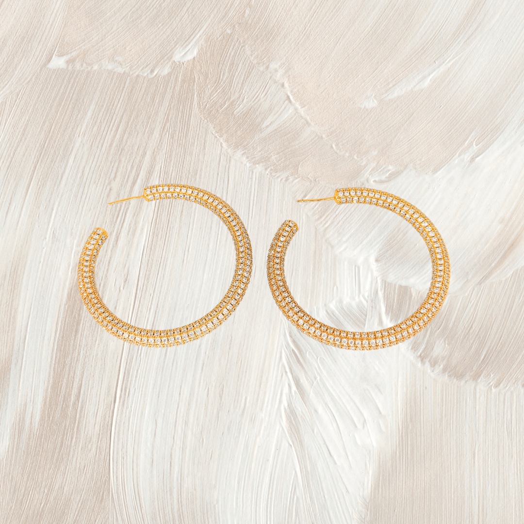 Grand Pave Hoops