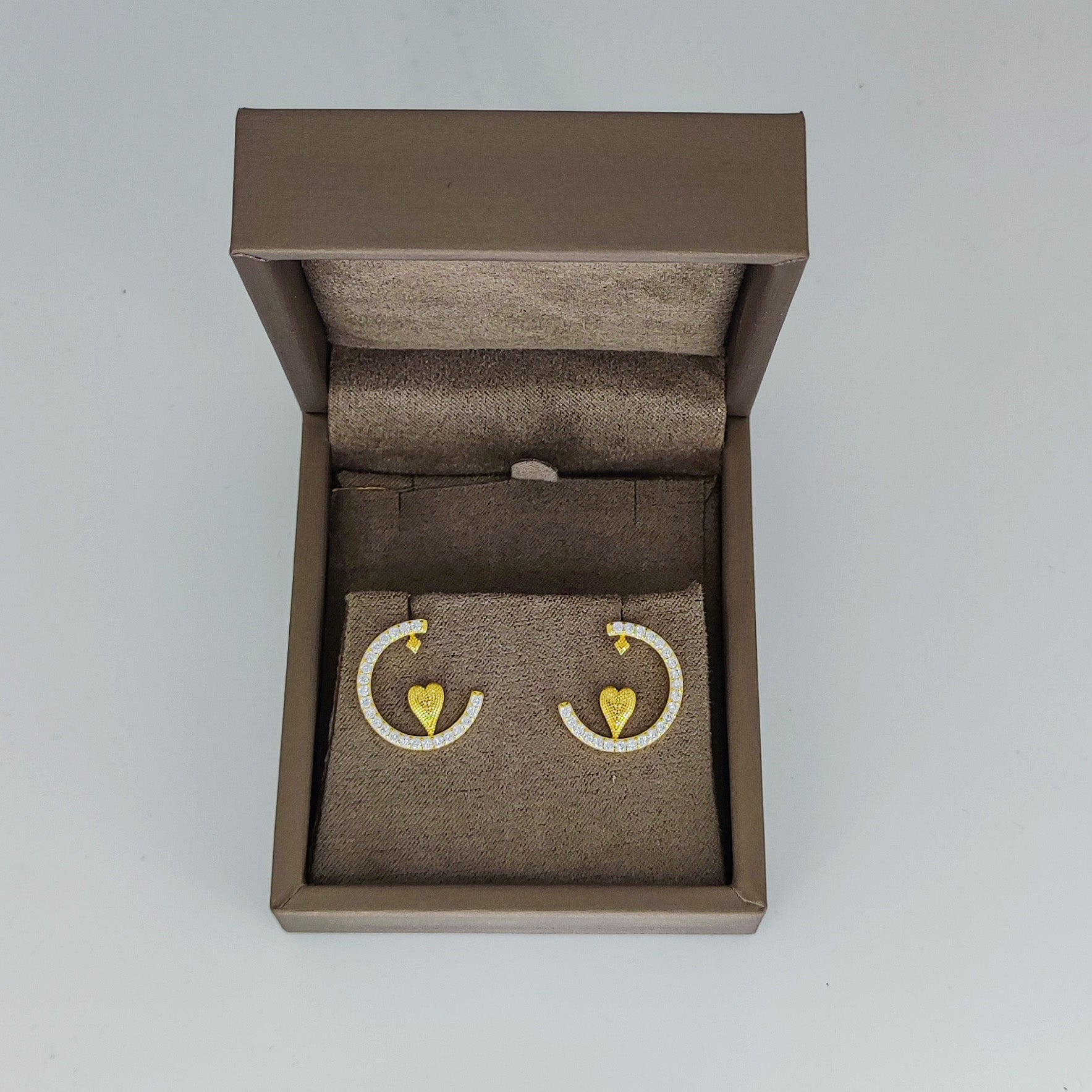 Halo Heart Earrings