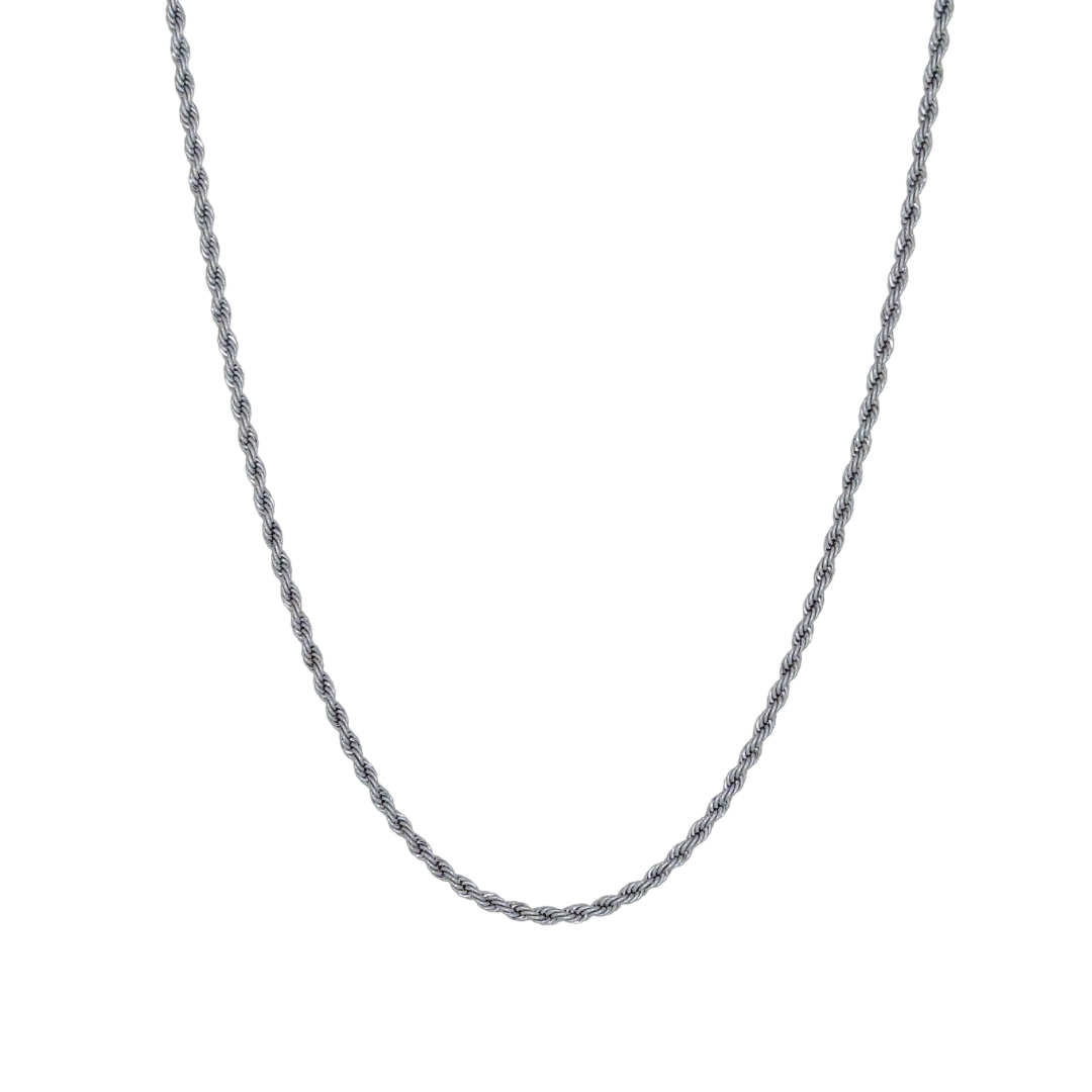 Twisted Rope Chain Silver
